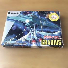Gradius Famicom NES Japan Tested Working Cartridge Retro Game Konami With box