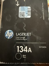 HP 134A Black Toner Cartridge W1340A Genuine OEM LaserJet Toner New Sealed