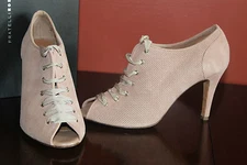 FRATELLI ROSSETTI 63623  TAILORED OXFORDS PALE PINK SUEDE UPPER #8.5us $599