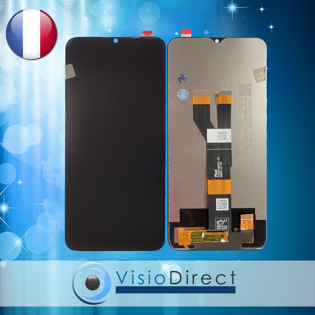 Écran LCD + Vitre Tactile Pour Realme C21 (RMX3201) - 6.5" Noir - Neuf - Garantie 1 An