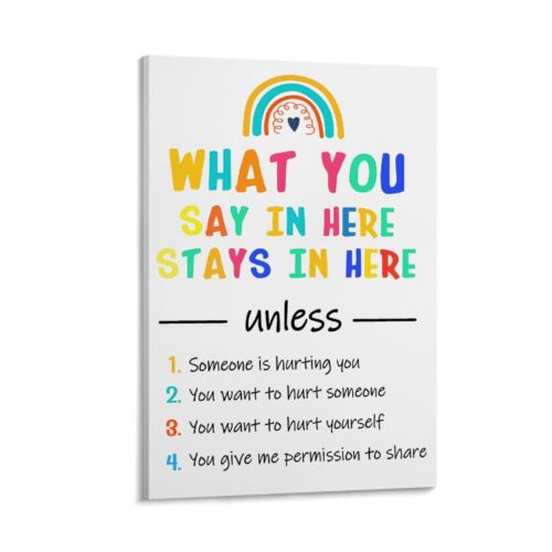 What You Say In Here Stays In Here Canvas Poster Wall Art Landscaping Home Decor