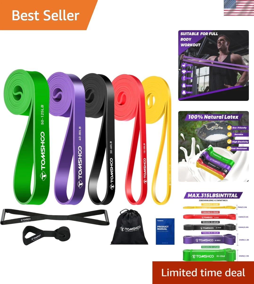 Portable Exercise Bands with Door Anchor – Perfect for At-Home & Travel Workouts