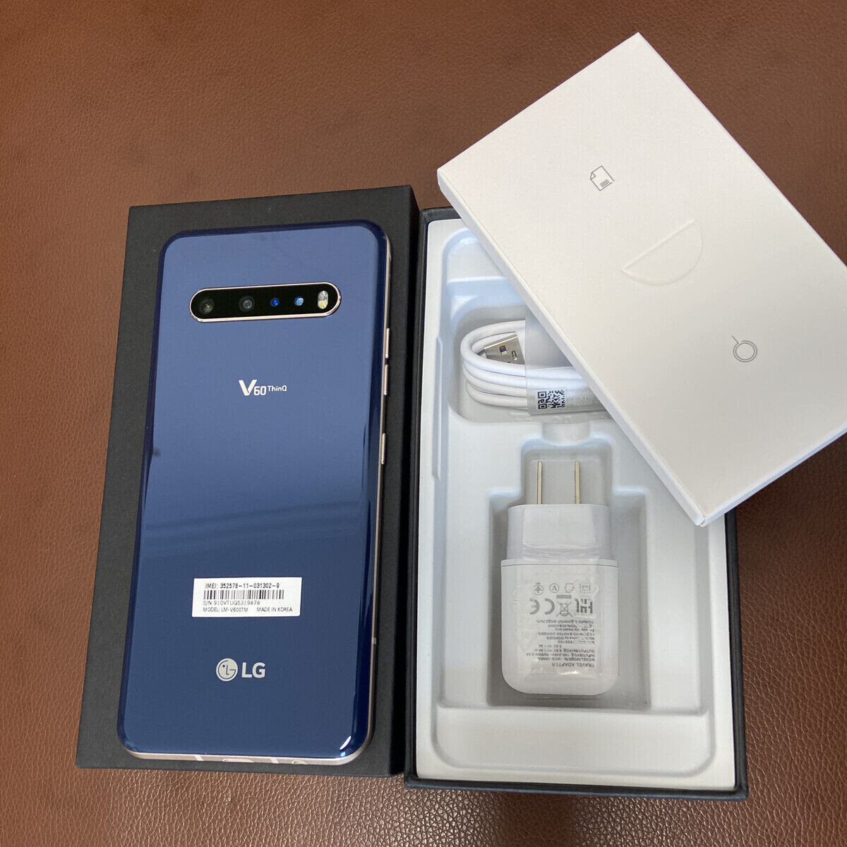 NEW LG V60 ThinQ 5G LMV600AM - 128GB - Classy Blue (AT&T NEW LG V60 ThinQ 5G LMV600AM - 128GB - Classy Blue (AT&T