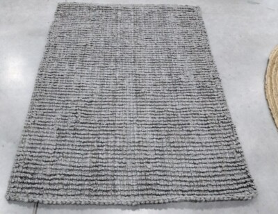 LIGHT GREY 4' X 6' Broken Thread Rug, Reduced Price 1172718654 NF447G-4