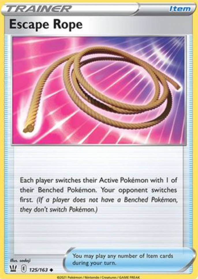 1X NM Escape Rope - 125/163 - Uncommon - Pokemon TCG | eBay