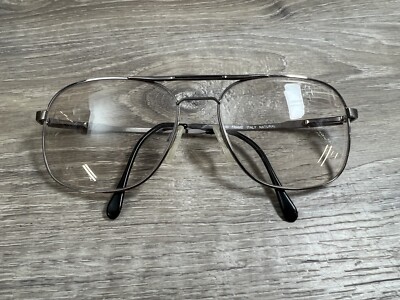 Vintage Aviator Frame Prescription Unknown Glasses Italy Arm Bent Scratches  41