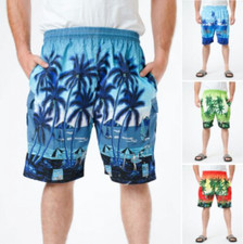 Mens Hawaiian Swimming Shorts Board Trunks Summer Beach Surfing M-2XL