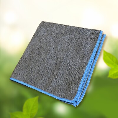 TOBG 4 x Mikrofaser Tuch gray/blue GSM 250