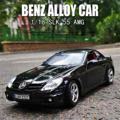 1:18 Diecast Alloy Mercedes Benz SLK 55 AMG Car Model Toy Vehicle