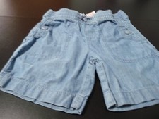 GIRLS SIZE 6 6X WONDER NATION SHORTS BLUE WITH POCKETS