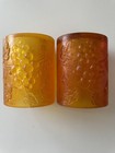 SASCHA BRASTOFF MCM GRAPES RESIN  ORANGE CANDLEHOLDER A PAIR READ DESCRIPTION! — photo 10