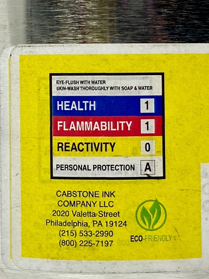 Cabstone Yellow Offset Ink CR‑63519 Pigment Offset Printing Ink 5 lbs - Image 3 of 4