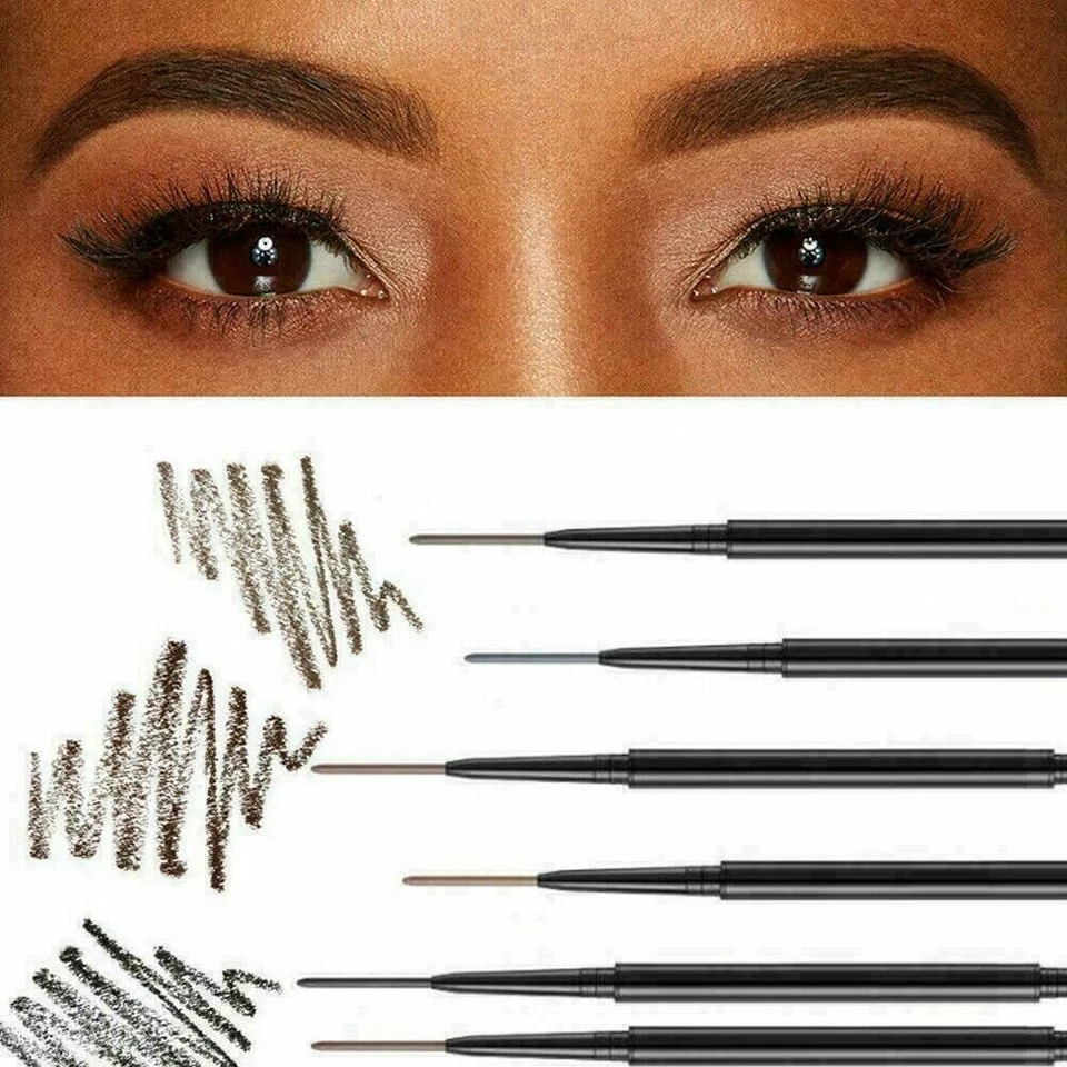 Waterproof Microblading Eye Brow Eyeliner Eyebrow Pen Pencil Brush Makeup Tools - Image 2 of 4