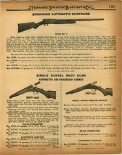 1926 PAPER AD Browning Automatic Shotgun Grade #1 16 Gauge Raised Rib