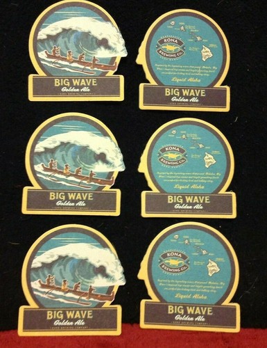 RARO Lote Kona Brewing Hawaii Longboard Cerveza Grifo Mango Lei Pegatina Llavero - Imagen 10 de 11