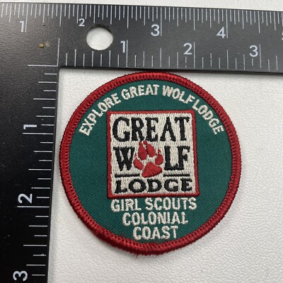 Girl Scouts Colonial Coast EXPLORE GREAT WOLF LODGE Patch (Hotel, Lodging) 23WI