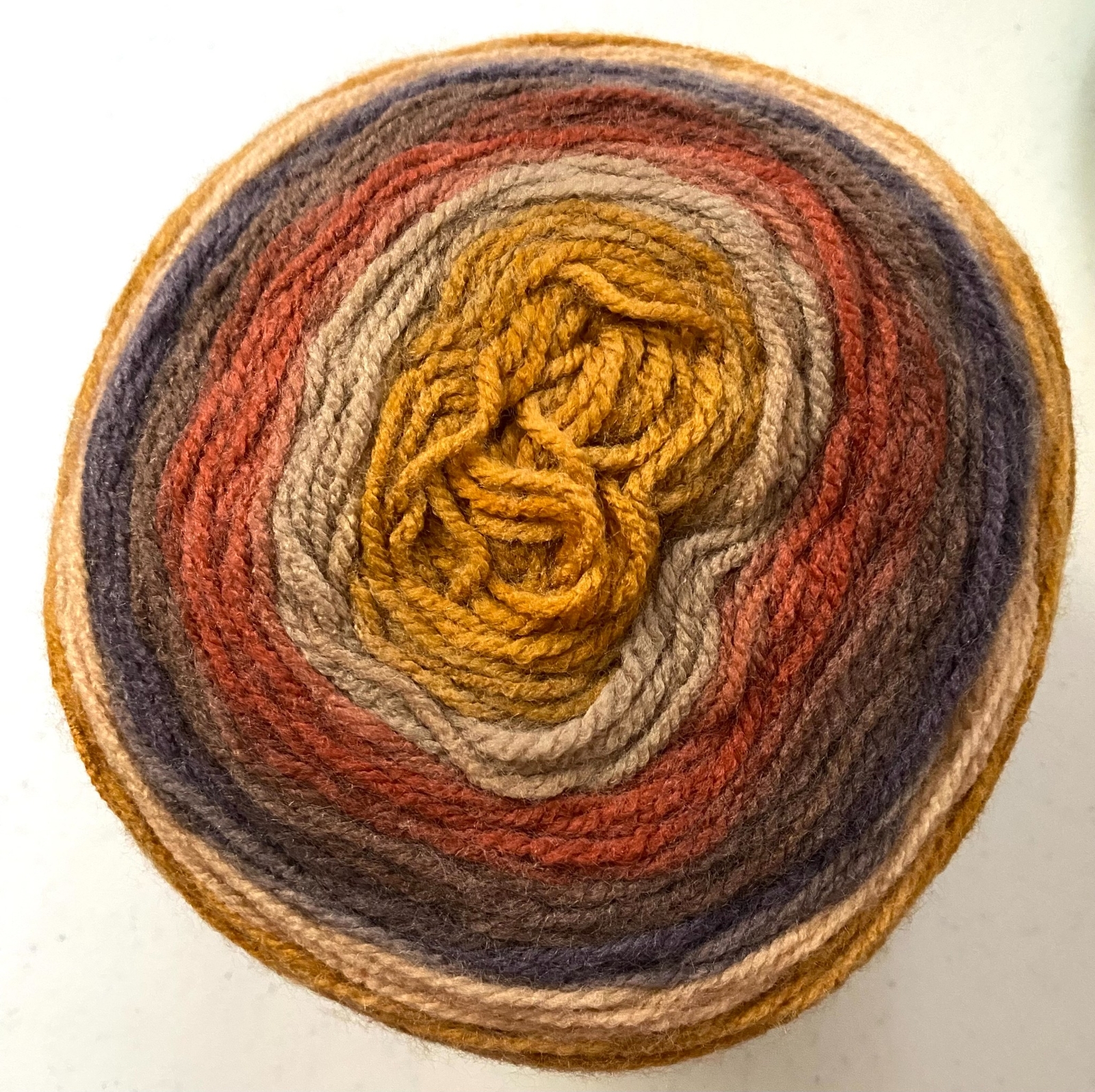 Lion Brand Mandala Yarn Cake #3 Light DK Self Striping Acrylic Assorted Colors