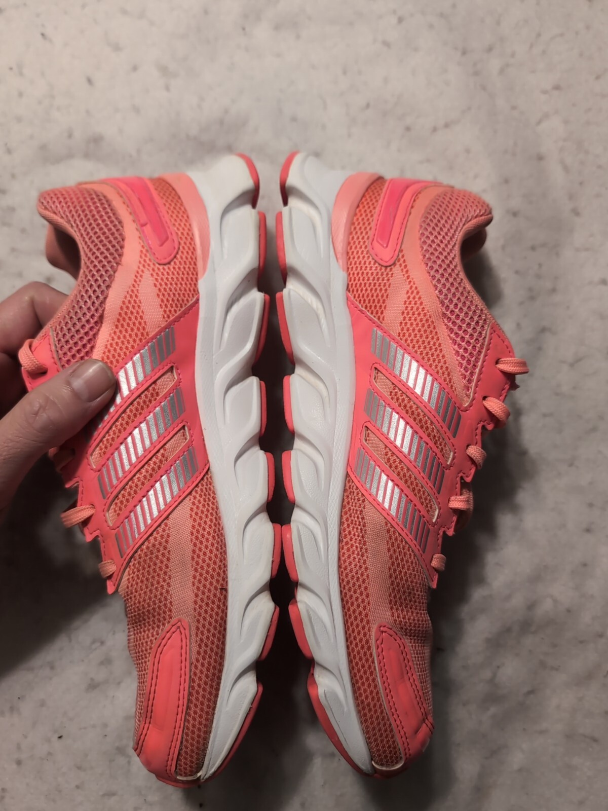 Adidas Powerblaze Adiprene Plus Womens Size 8.5 Running Shoes Coral Athletic