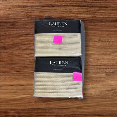 RALPH LAUREN Spencer Matelasse NEW CLA TAN ( 2 ) European Pillow Shams $69.99