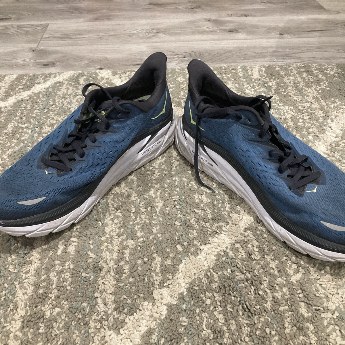 HOKA ONE ONE Men\'s Clifton 8 Running Shoes In Blue Coral Butterfly sz 10.5 D Hoka One One Clifton 8 Men main image 2