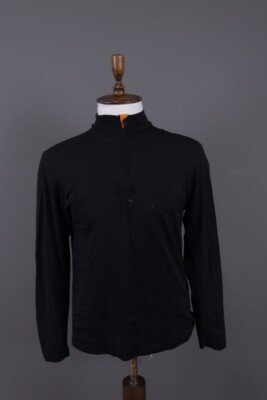 KJUS アウター　長袖　S Kjus Systems Black High Neck 1/4 Zip Fleece Sweater Size M | eBay