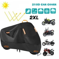 Motorcycle Bike Cover XXL Waterproof For Harley Davidson Outdoor Rain Dust Large
