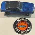 Vintage Hot Wheels Redline 1967 Custom Camaro Blue HTF Original Badge