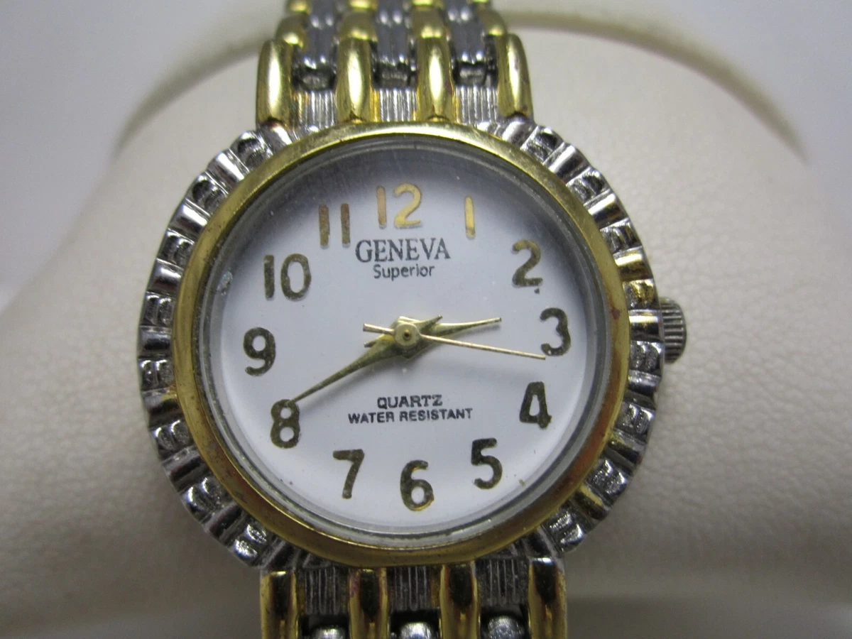 Geneva Superior Ladies Quartz Watch Works Fine. eBay