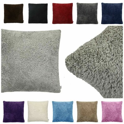 SOFT TEDDY BEAR FLEECE CUSHION COVER 