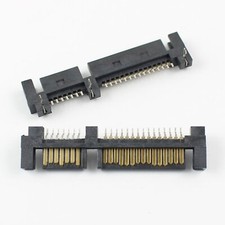 2Pcs Sata 7 15 Pin 22 Pin Reverse SMT SMD Male Connector For 2.5" Hard Drive