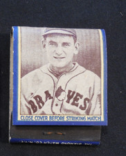 1937 Diamond Match BOOK COMPLETE / UNUSED Baxter Jordan Boston Bees blue var
