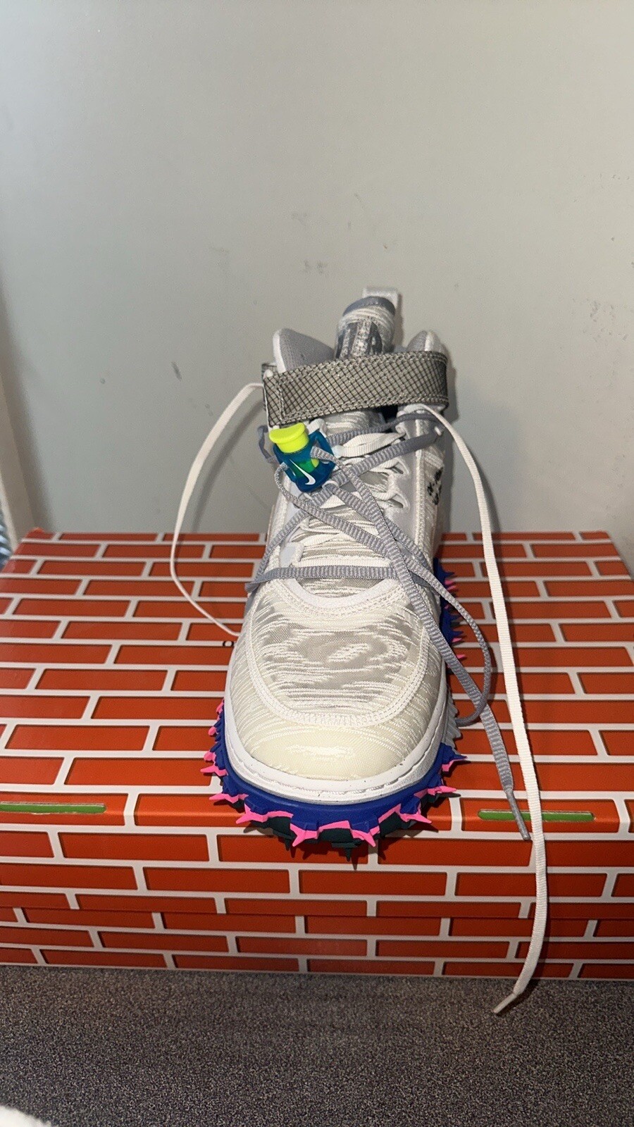 OFF WHITE X NIKE Taglia 10 Nike Air Force 1 x bianco sporco 2022