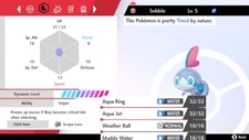 Pokemon Sword and Shield 6iv Shiny Sobble - FAST DELIVERY!