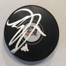 ERIK GUDBRANSON SIGNED COLUMBUS BLUE JACKETS HOCKEY PUCK W/ CASE COA