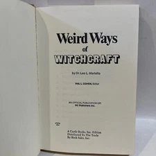 Weird Ways of Witchcraft by Dr. Leo L. Martello - First Edition 1972 HC (No DJ)