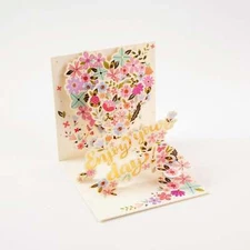 Blossom Heart - Pop Up Flower Greeting Card with Envelope