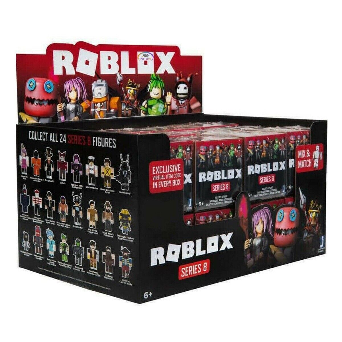 Roblox Series 8 Mystery Pack 1 RANDOM Figure Virtual Item Code Jazwares -  ToyWiz