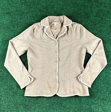 Pendleton Brown Silk Button Up Blazer with T-Shirt Womens Size Medium