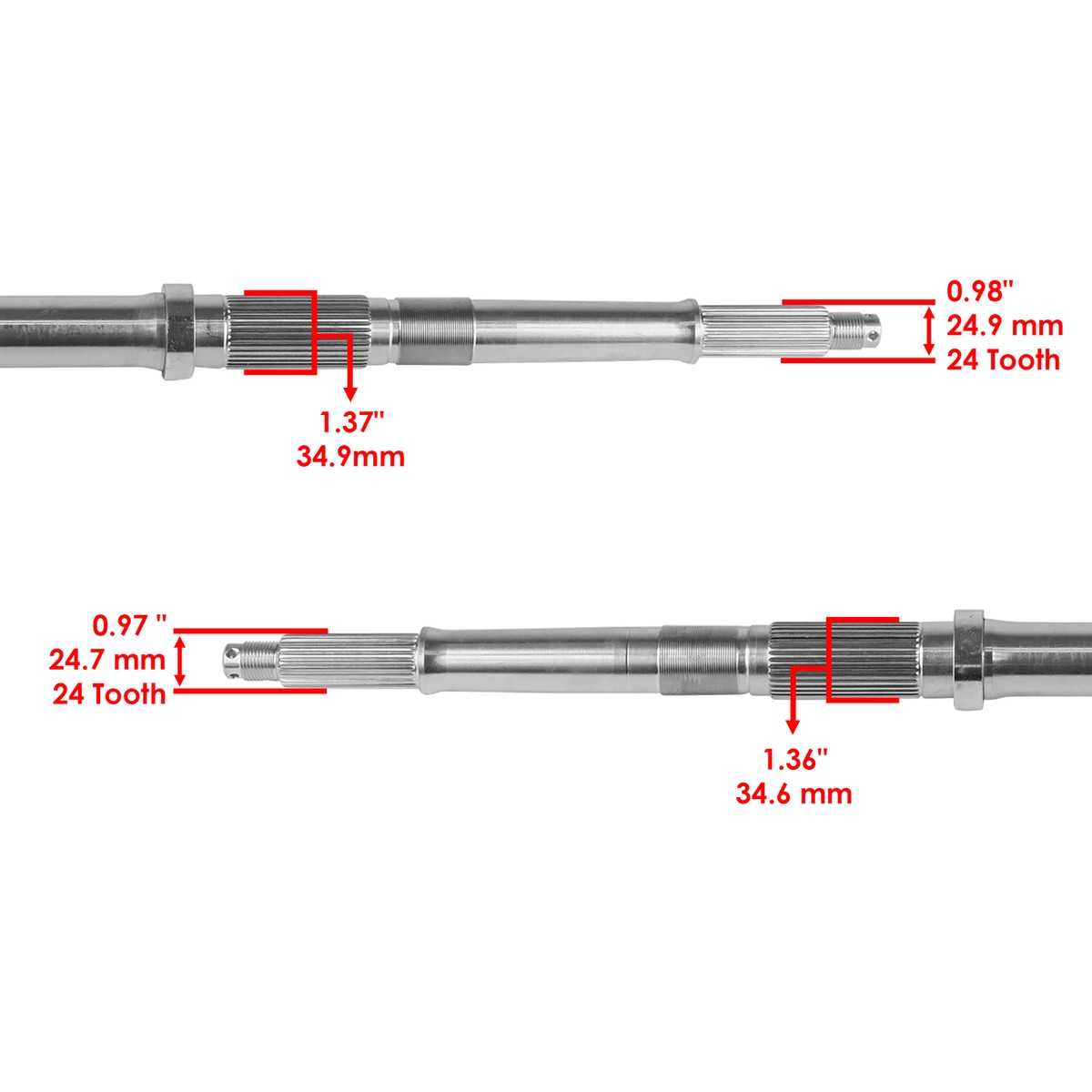 1992-2000 Honda TRX300 Fourtrax 300 2X4 Rear Axle Shaft 1992-2000 Honda TRX300 Fourtrax 300 2X4 Rear Axle Shaft
