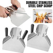 UK Durable Stainless Steel Chip Scoop French Fries Shovel Popcorn Fries Shovel
