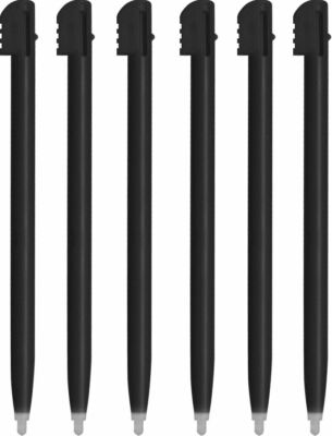 6 Stück Stylus Set passend für Nintendo DS, DS lite, Dsi  Stifte Set, schwarz 