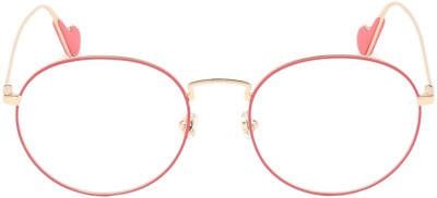 Moncler ML5059 033 Pink Gold Round Slim Metal Eyeglasses Frame 54-19-145 5059