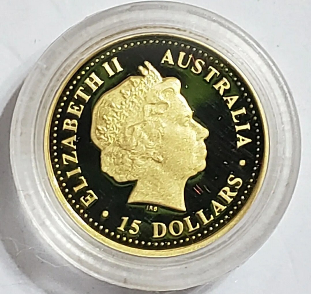 1997 1/10 Oz GOLD $15 Australia YEAR OF THE OX Serie 1 PCGS