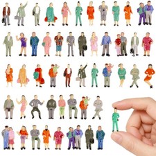 50 Pcs 1:87/ HO Scale Miniature People Figurines