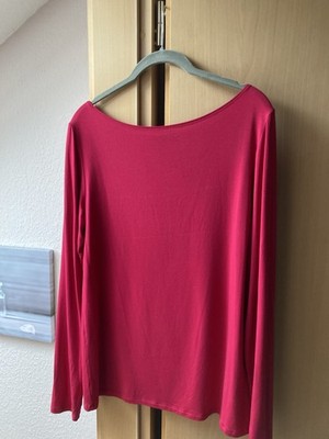 Sarah Pacini Designer Damen Langarmshirt Pink/rot  Gr.3 wie neu