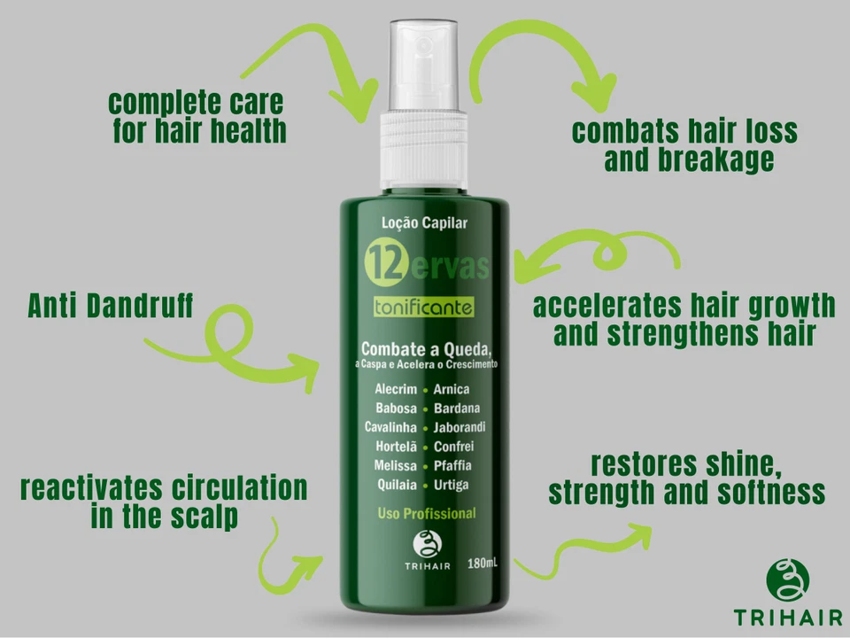Trihair Curl Activator 1kg + 12 Herbs Tonifying Lotion 180ml – Define & Strength - Image 2 of 4