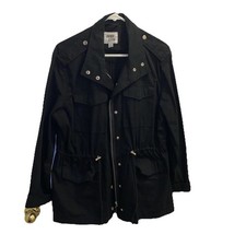Outer Edge Black Jacket Size Large Snap & Zip...