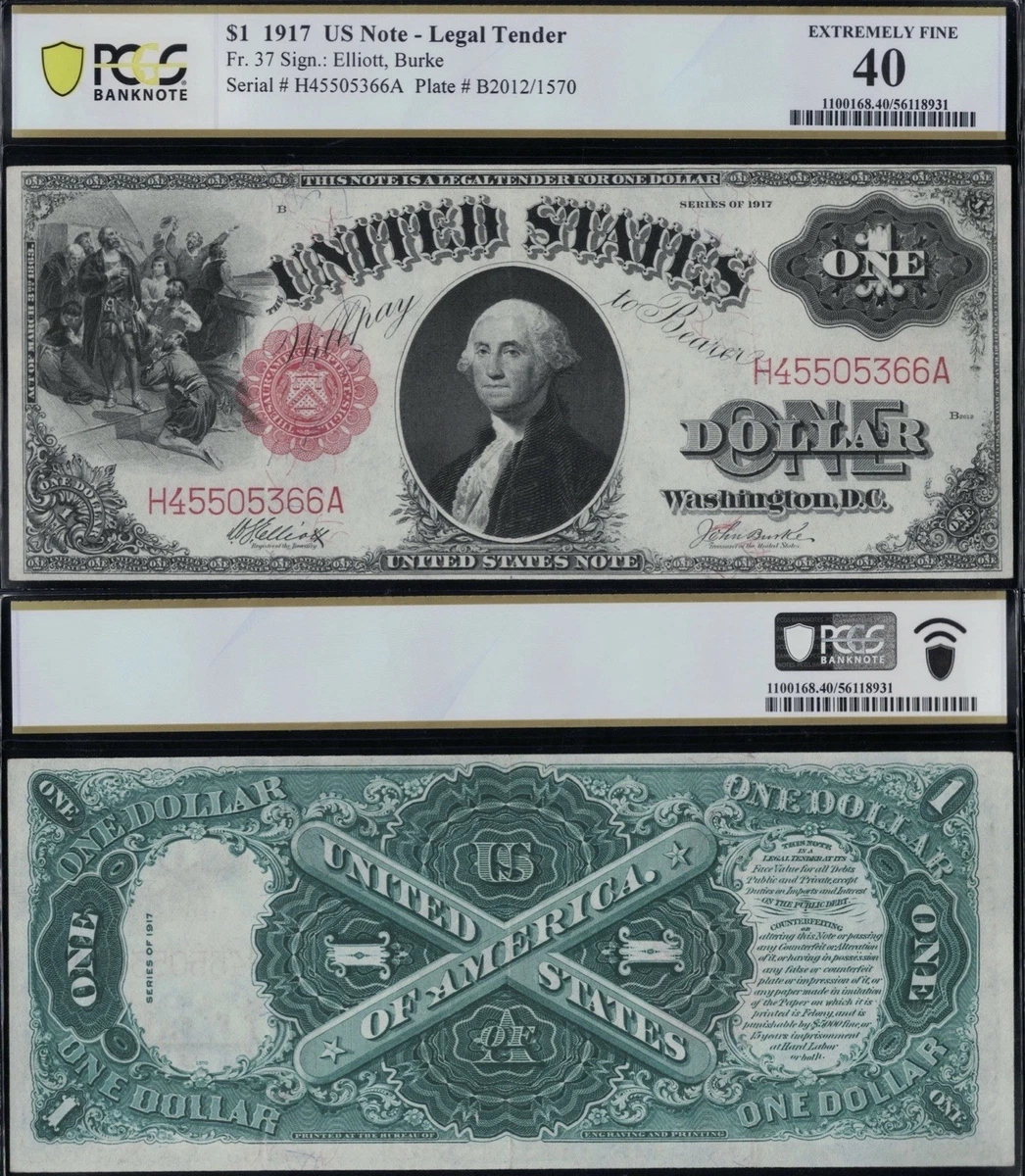 Circulated $1 1917 Year United States Large Size Notes for sale | eBay