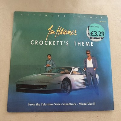 Jan Hammer  - Crockett's Theme - UK 1986 MCAT 1193 Vinyl 12'' Single VG+/VG