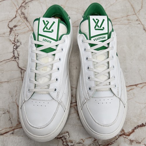 RRP$1170 Louis Vuitton Charlie Sneaker Logo Monogram Green White 7 LV 8 US 41 EU - Picture 4 of 13